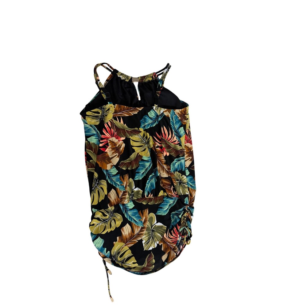 Magicsuit/Miracle Suit Susan Tropical Palm One Piece Size 14 High Neck Swimsuit - Picture 10 of 11